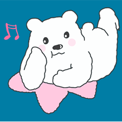 [LINEスタンプ] ふわふわしろくま 2