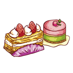 [LINEスタンプ] Many Cakes