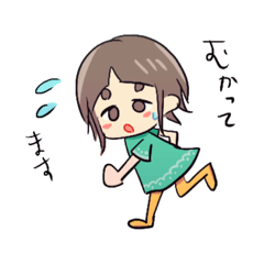 [LINEスタンプ] 娘をモデルにしたけど似てないスタンプ