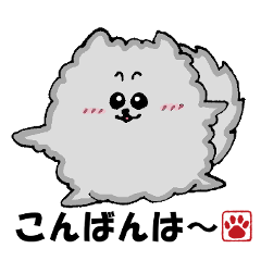 [LINEスタンプ] ポメラニアンのポメまる(ウルフセーブル)