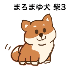 [LINEスタンプ] まろまゆ柴犬3