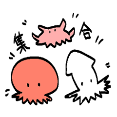 [LINEスタンプ] とてもかわいいイカたこスタンプの画像（メイン）