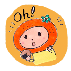 [LINEスタンプ] みかんさんの簡単英語あいさつ