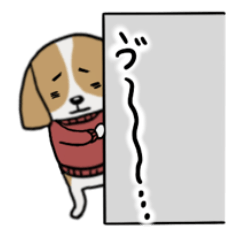 [LINEスタンプ] きゃば太くん【犬語】