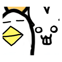 [LINEスタンプ] とりうさ1 [ケチャップだよ]