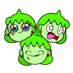 [LINEスタンプ] ミドリちゃん♡表情スタンプ♡