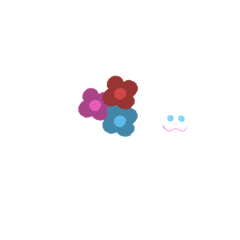 [LINEスタンプ] しろいうさぎとなにか。