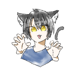 [LINEスタンプ] 男の子と猫のスタンプ