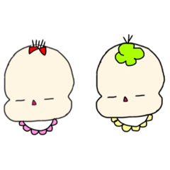 [LINEスタンプ] はげてる赤ちゃん（癒）