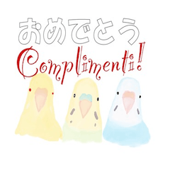 [LINEスタンプ] インコとイタリア語でチャオ