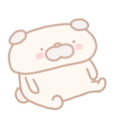 [LINEスタンプ] 無表情わんちゃん