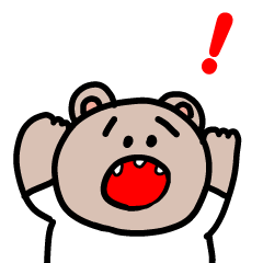 [LINEスタンプ] 毎日使える◎すきっぱくま おふざけ編