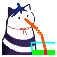 [LINEスタンプ] 猫茄子 -nasu-