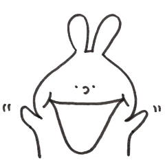 [LINEスタンプ] あごうさぎ。の画像（メイン）