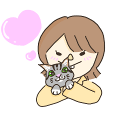 [LINEスタンプ] 私とときどき猫のやまと