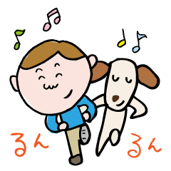 [LINEスタンプ] なにわの少年と愛犬トニー