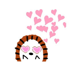 [LINEスタンプ] ハリネズミのはりちゃん♪第一弾