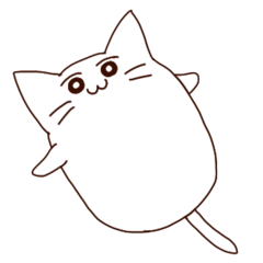 [LINEスタンプ] ねこのましゅまる 怠惰ver