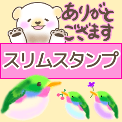 [LINEスタンプ] 省スペース☆可愛い動物の使えるスタンプの画像（メイン）