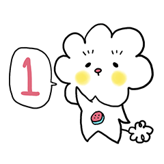 [LINEスタンプ] ふわふわ 毛玉のリント 1