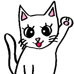 [LINEスタンプ] 落書きネコのミアちゃん