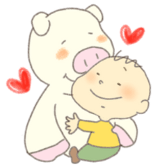 [LINEスタンプ] こたろう と ぷっとん