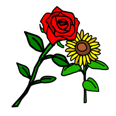 [LINEスタンプ] 可愛らしいお花のスタンプ