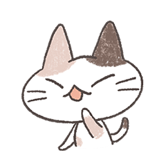 [LINEスタンプ] ネコ ＆ カエル (ฅ^・ω・^ ฅ)