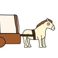 [LINEスタンプ] お馬さんのバス