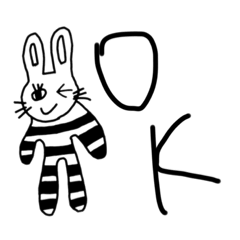 [LINEスタンプ] 呪いのうさぎ②