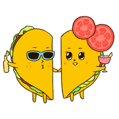 [LINEスタンプ] Tacos Lovers (art by HARUKart)の画像（メイン）