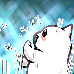 [LINEスタンプ] かわいい白ねこ