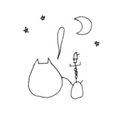 [LINEスタンプ] ネコクラゲとシーシャ