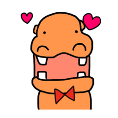 [LINEスタンプ] 運の悪いヒポポタマスの画像（メイン）