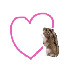 [LINEスタンプ] ハムスターのあおいちゃん