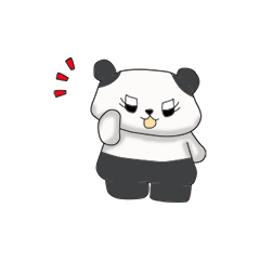 [LINEスタンプ] ふわっとぱんだ