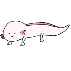 [LINEスタンプ] 生きるウーパールーパー