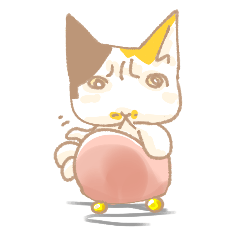 [LINEスタンプ] 毎日使える三毛猫スタンプBIG