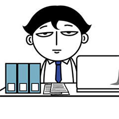 [LINEスタンプ] サラリーマンチョさんの心の声