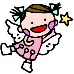 [LINEスタンプ] 気持ちいっぱい天使屋ハッピーちゃん