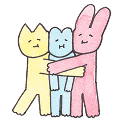 [LINEスタンプ] ゆるい動物の仲間達