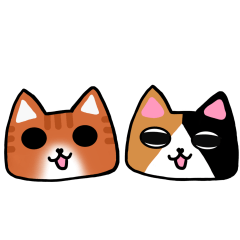 [LINEスタンプ] ミケとチャチャ