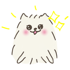 [LINEスタンプ] りんご色の犬