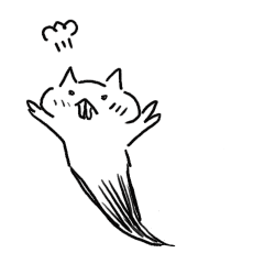 [LINEスタンプ] まもる猫