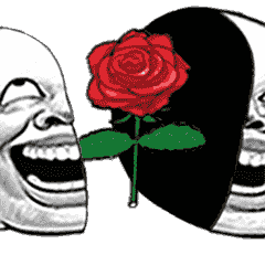 [LINEスタンプ] スキンヘッド33（薔薇）動く