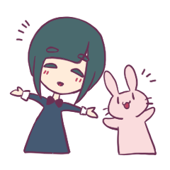 [LINEスタンプ] ジト目とうさぎ3