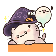 [LINEスタンプ] ハロウィン子猫
