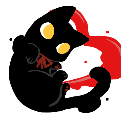 [LINEスタンプ] インクねこ(Love)