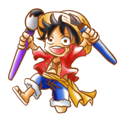 [LINEスタンプ] ONE PIECE ペイントアイコンスタンプ