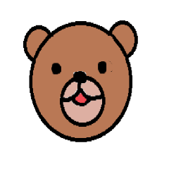 [LINEスタンプ] 無言テディ